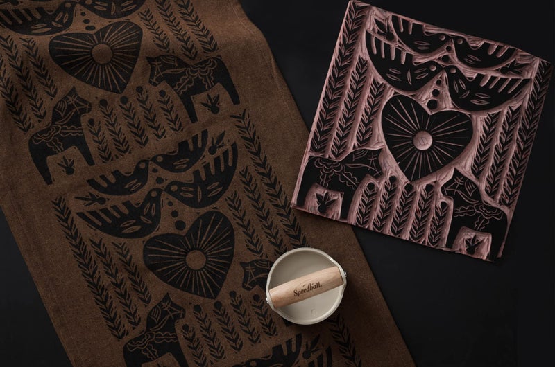 Speedball 4108 Speedy-Carve Block Printing Carving Block – Soft, Easy Carve Surface – 4 x 6 Inches, Pink - Image 3