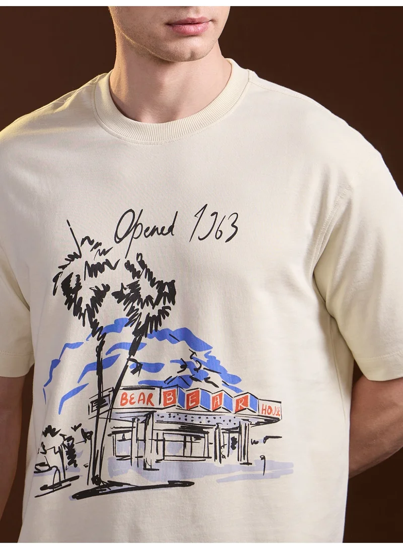 THE BEAR HOUSE  Men’s Cotton T-Shirt – Soft, Breathable & Comfortable, Perfect for Casual Wear, Ideal for Everyday & Summer for Men | Best Price UAE