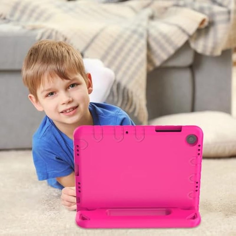 Shockproof Kids Case for Samsung Galaxy Tab A9+ Plus 11 inch with Built-in Screen Protector, Rose - Image 3