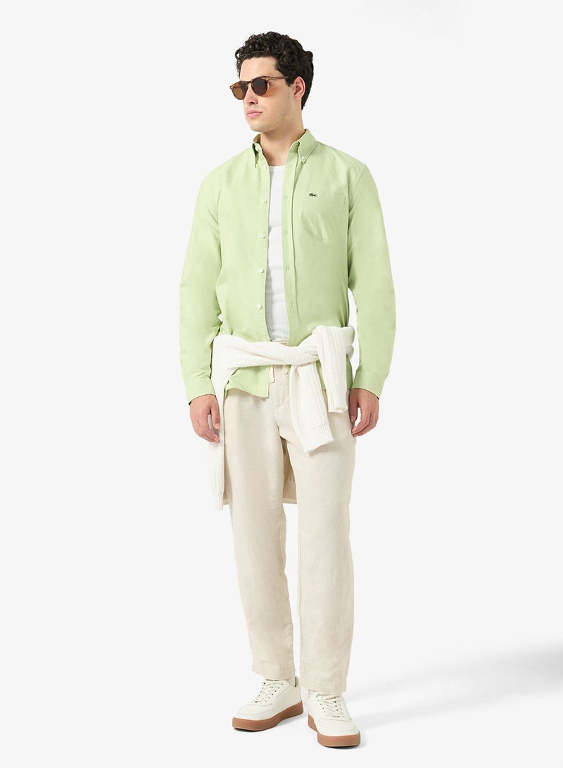 LACOSTE Regular Fit Oxford Shirt - Image 4