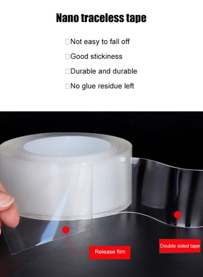 Generic Double-Sided Nano Tape Washable and Reusable Strong Adhesive Transparent Installation Tape 3M  - Image 2