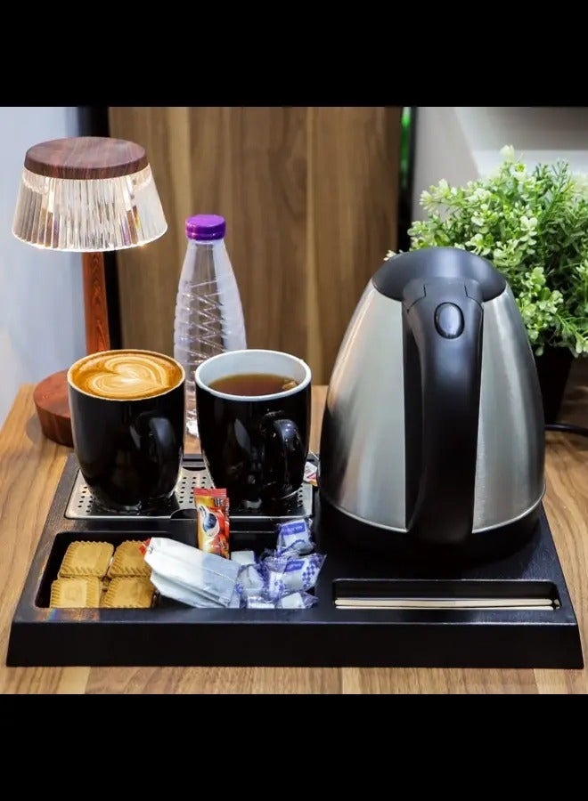 MACEST Stainless Steel Tea Kettle With Large Capacity - Tea Coffee Pot Ideal for Home Office & Hotel – Compact & Stylish Design with Heat Resistant Handle 1200 ML - Image 1