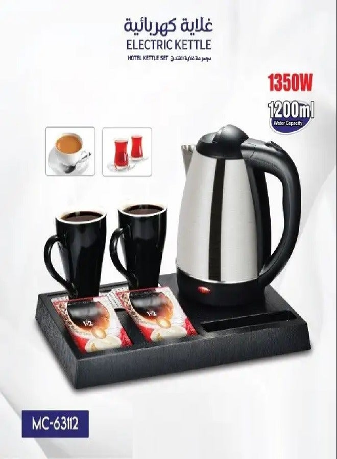 MACEST Stainless Steel Tea Kettle With Large Capacity - Tea Coffee Pot Ideal for Home Office & Hotel – Compact & Stylish Design with Heat Resistant Handle 1200 ML - Image 2