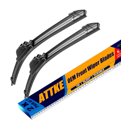 ATTKE شفرات مساحات الزجاج الأمامي من ATTKE بجودة OEM لسيارات نيسان ألتيما 2007-2015/ماكسيما 2009-2014 (28" + 17" شفرات مساحات الزجاج الأمامي) - Image 1