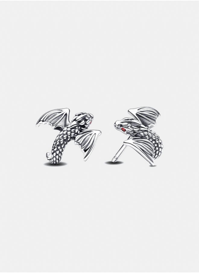 PANDORA Game of Thrones Curved Dragon Stud Earrings 