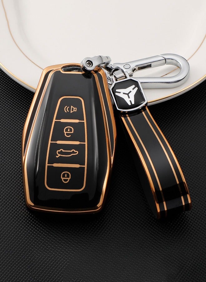 Suitable For Geely Coolray X6 Emgrand Global Hawk GX7 key Protection Case High-end Car Key Case - Image 1