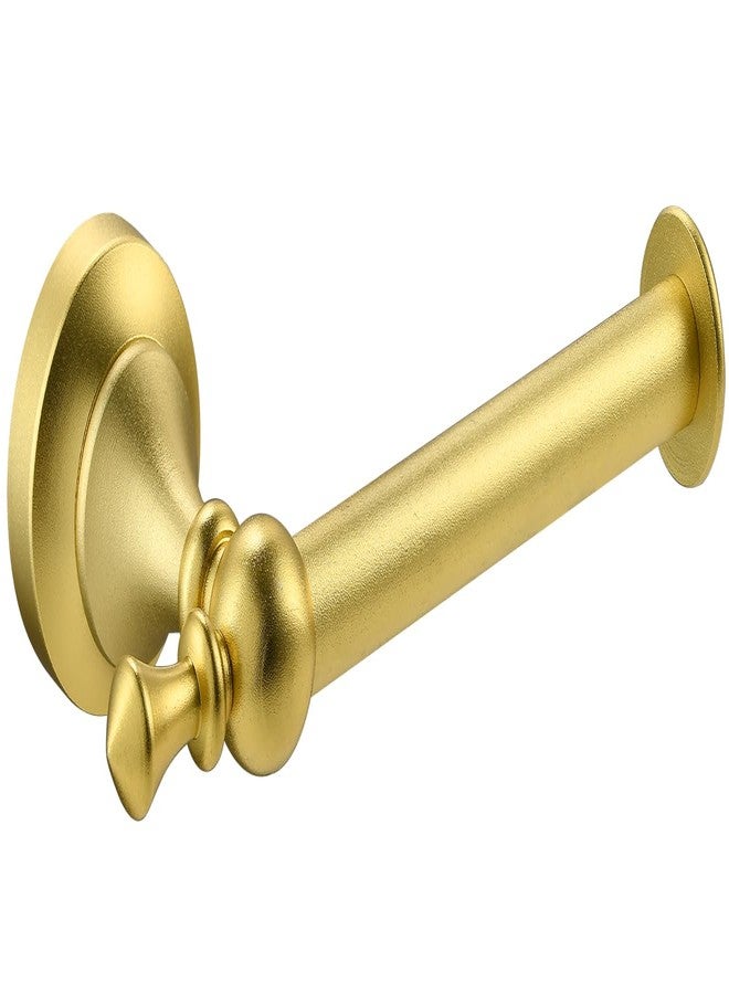 Katezon Toilet Paper Holder Wall Mount - Retro Round Golden Yellow Tissue Roll Holders for Mega Roll, Premium Aluminum Toilet Paper Roll Holder for Bathroom, Washroom, Rustproof (Gold) - Image 1