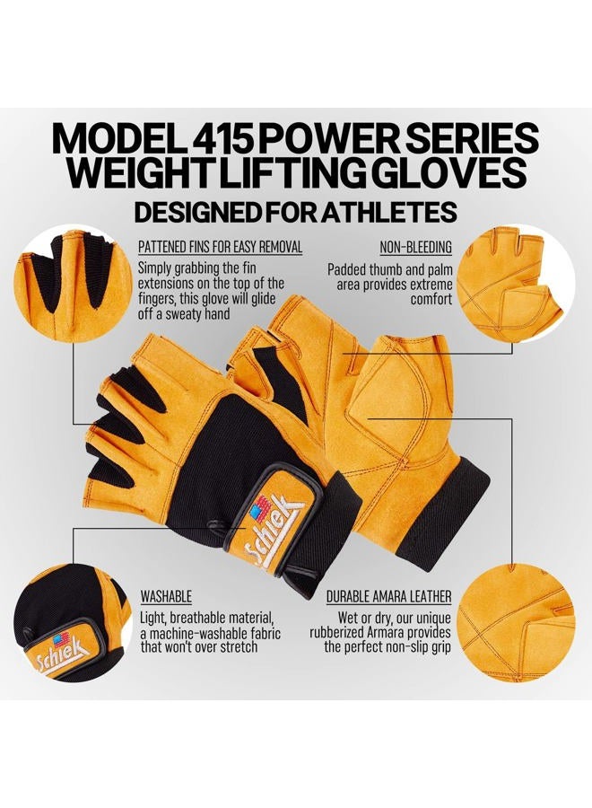Schiek Power Lifting Gloves, Large - Image 3