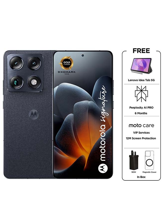 Motorola Signature Dual SIM 5G Carbon 16GB RAM 512GB with Free Gifts - Middle East Version - Image 1