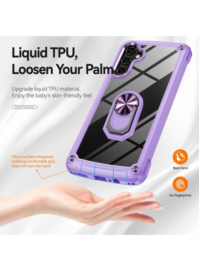 S-TOP Case For Samsung Galaxy A56 5G TPU + PC Lens Protection Phone Case with Ring Holder - Image 2