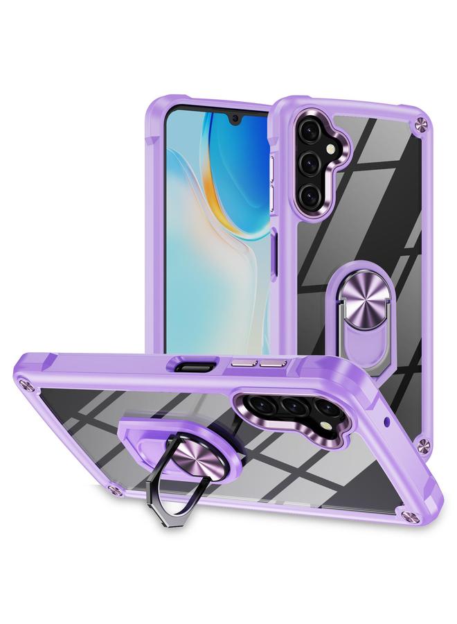 S-TOP Case For Samsung Galaxy A56 5G TPU + PC Lens Protection Phone Case with Ring Holder - Image 1