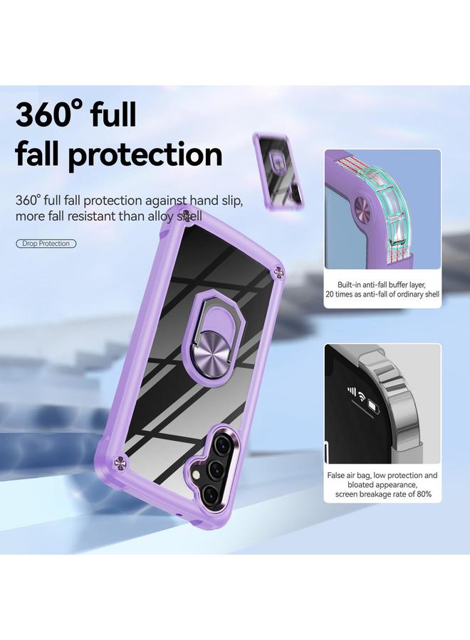 S-TOP Case For Samsung Galaxy A56 5G TPU + PC Lens Protection Phone Case with Ring Holder - Image 4
