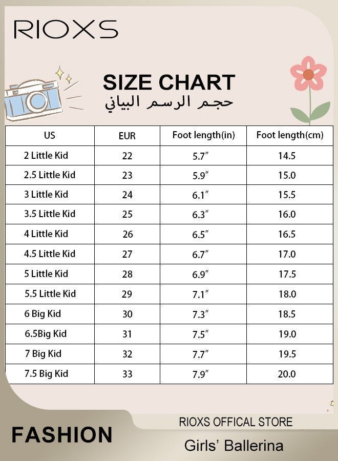 ريوكس Ballet Shoes For Girls, Kids Girls Ballet Practice Shoes, Highly Stretch Canvas Ballerina Flats, Split Sole Yoga Shoes, Flats Shoes For Dancing, Suede Leather Soles Dance Shoes, Comfy Anti-slip Ballet Shoes, Girls Ballet Shoes Yoga Dance Shoe - Image 4