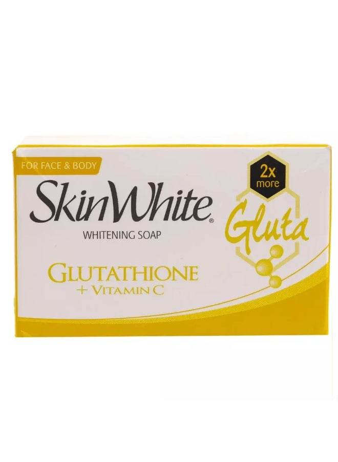 Skin White Glutathione +Vitamin C Whitening Bath Soap for Face and Body- 90gms - Image 1