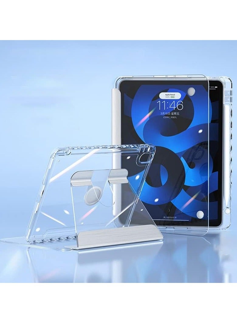 General Sleeve for iPad 10th Generation with Pencil Holder, Clear Transparent Sleeve, Shockproof Sleeve with Swivel Stand  - Image 1