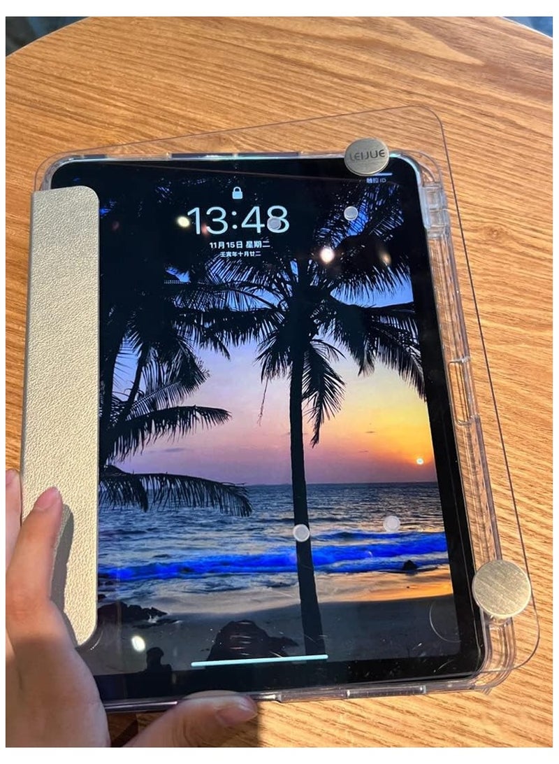 General Sleeve for iPad 10th Generation with Pencil Holder, Clear Transparent Sleeve, Shockproof Sleeve with Swivel Stand  - Image 2
