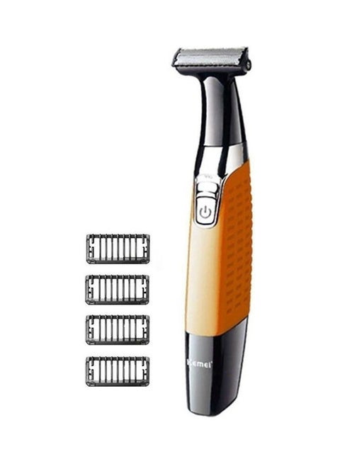 KM-1910 One Blade Rechargeable Electric Shaver For Men Multicolour