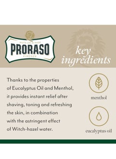 proraso Proraso After Shave Lotion for Men, Refreshing and Toning with Menthol and Eucalyptus Oil, 3.4 Fl Oz  - Image 4