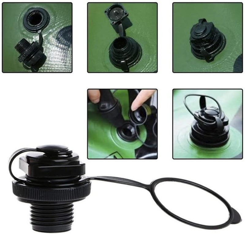 woobles Inflatable Boat Air Valve, Boat Air Valve Inflation Boat Spiral Air Plugs One-Way Inflation Airbed Replacement for Rubber Dinghy Raft Kayak Pool Boat - Image 3