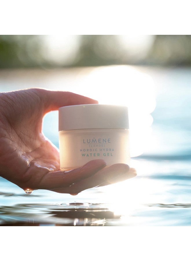 Lumene Nordic Hydra Fresh Moisture 24H Water Gel Hyaluronic Acid Gel Moisturizer Shine Free All Day Hydration Face Moisturizer Niacinamide Moisturizer For Oily Skin (1.7 Oz) - Image 4