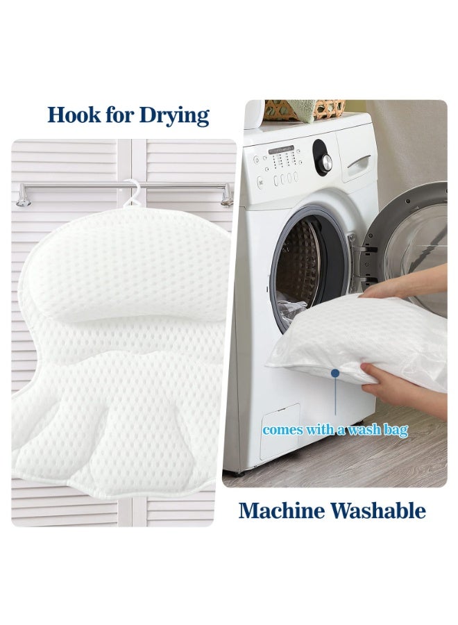 Bath Pillow for Bathtub, Head Neck and Back Support - Image 4