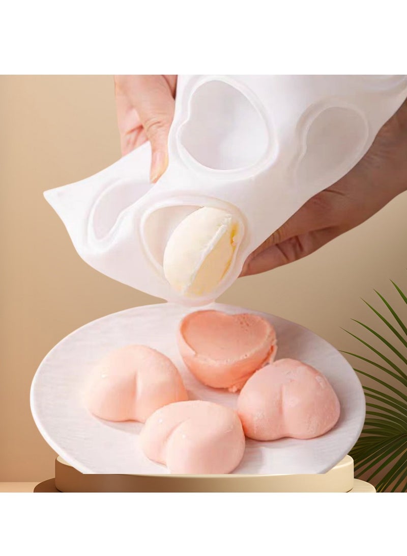 8 قوالب حلوى على شكل قلب على شكل قلب قوالب حلوى سيليكون قالب صابون شوكولاتة سيليكون قالب مكعبات الثلج لعيد الحب ذكرى الزواج - Image 2