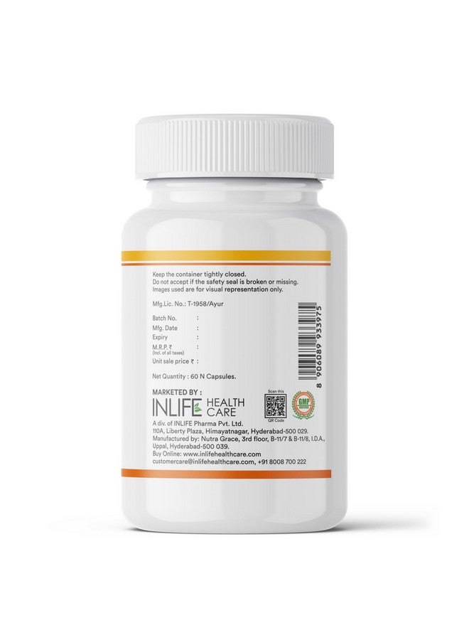 Inlife كبسولات زيت بذور اليقطين من INLIFE | زيت نقي معصور على البارد من الدرجة الممتازة | فيتواستيرولات نباتية | دعم صحة البروستاتا والمناعة | 60 كبسولة نباتية - Image 5