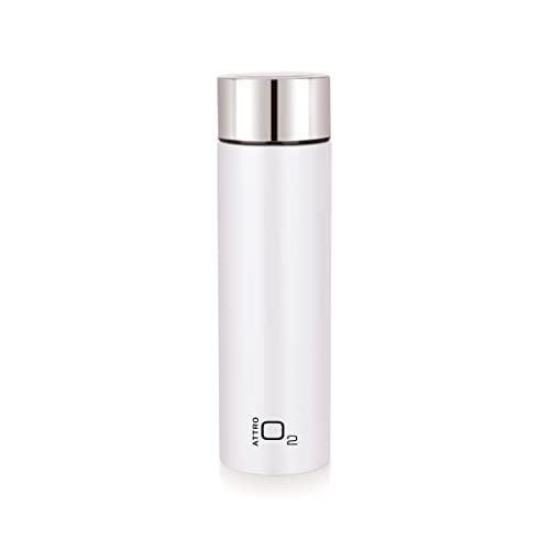 Attro O2 1100ml Stainless Steel Single Wall Water Bottle, Light Weighted Leak-Proof Use for Office, School, Outdoor & Gym - White - Image 1