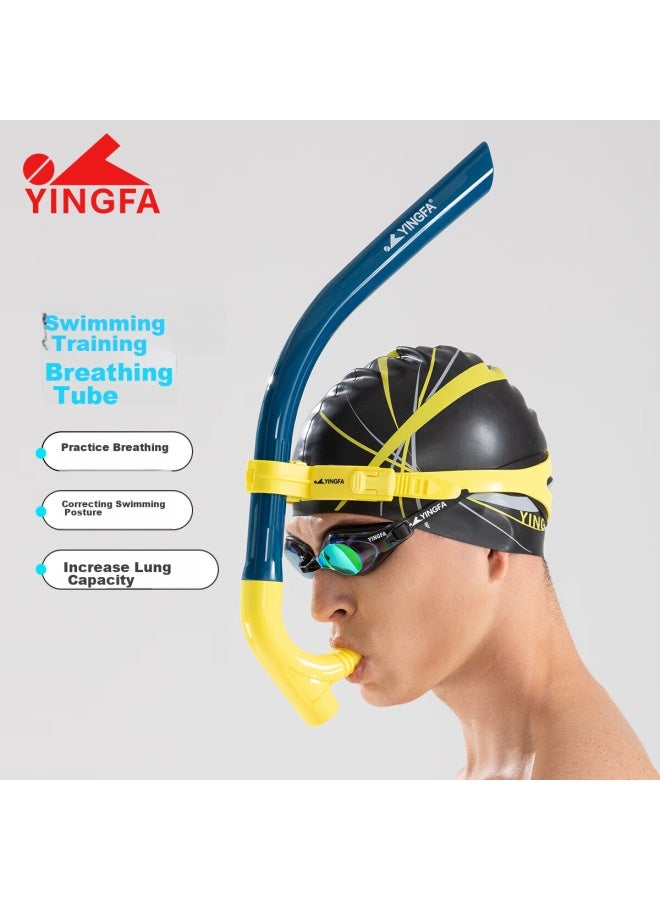 Yingfa Swimming Breath Tube, Professional Training For Free Diving, Front-mounted Wet Breath Tube, Royal Blue - Image 1