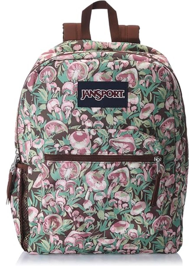 JanSport Unisex Fashion Backpack CROSS TOWN PAINTERLY MUSHROOMS - Image 1