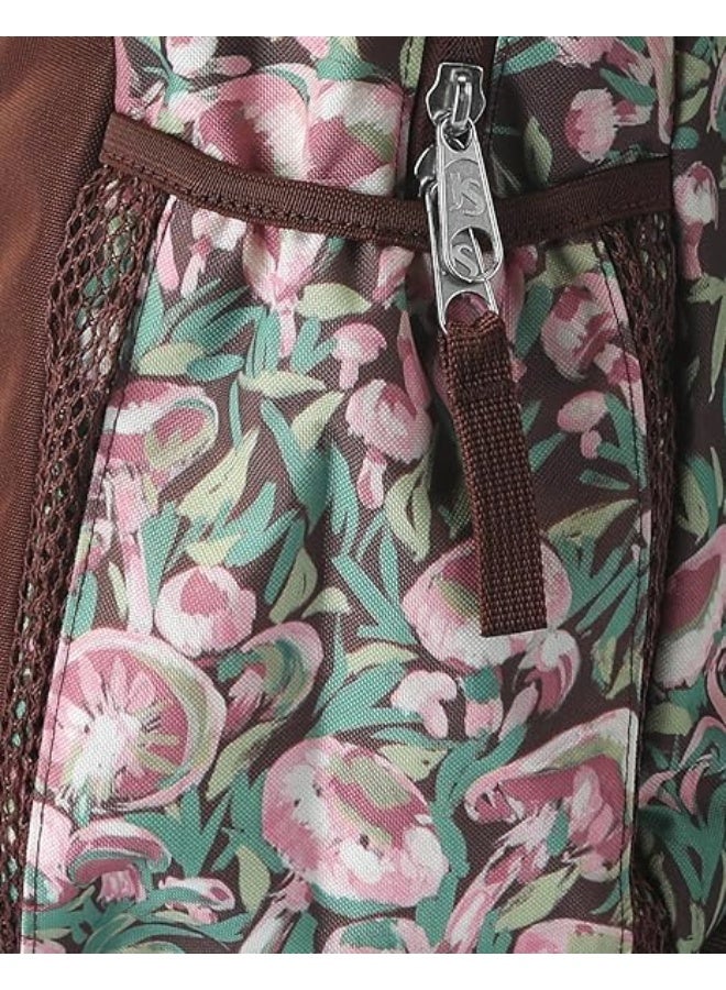 JanSport Unisex Fashion Backpack CROSS TOWN PAINTERLY MUSHROOMS - Image 3