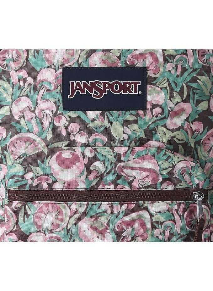 JanSport Unisex Fashion Backpack CROSS TOWN PAINTERLY MUSHROOMS - Image 4