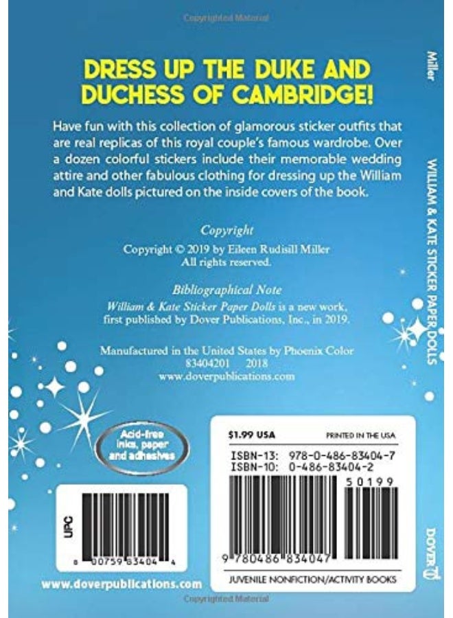 William And Kate Sticker Paper Dolls - Image 2