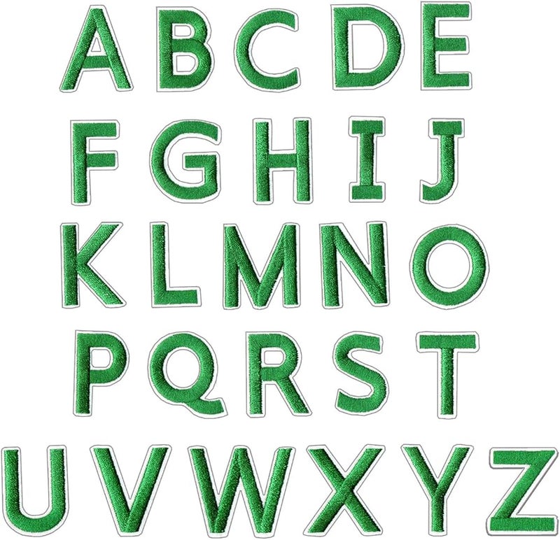 حزمة من 72 رقعة تطبيق بالحديد الأزرق من الحروف والأرقام المطرزة للملابس والحقائب والحرف اليدوية - Image 3