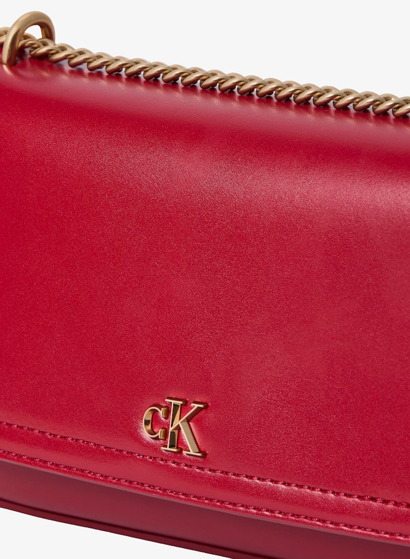 CALVIN KLEIN Monogram Chain Strap Convertible Crossbody Bag - Image 3