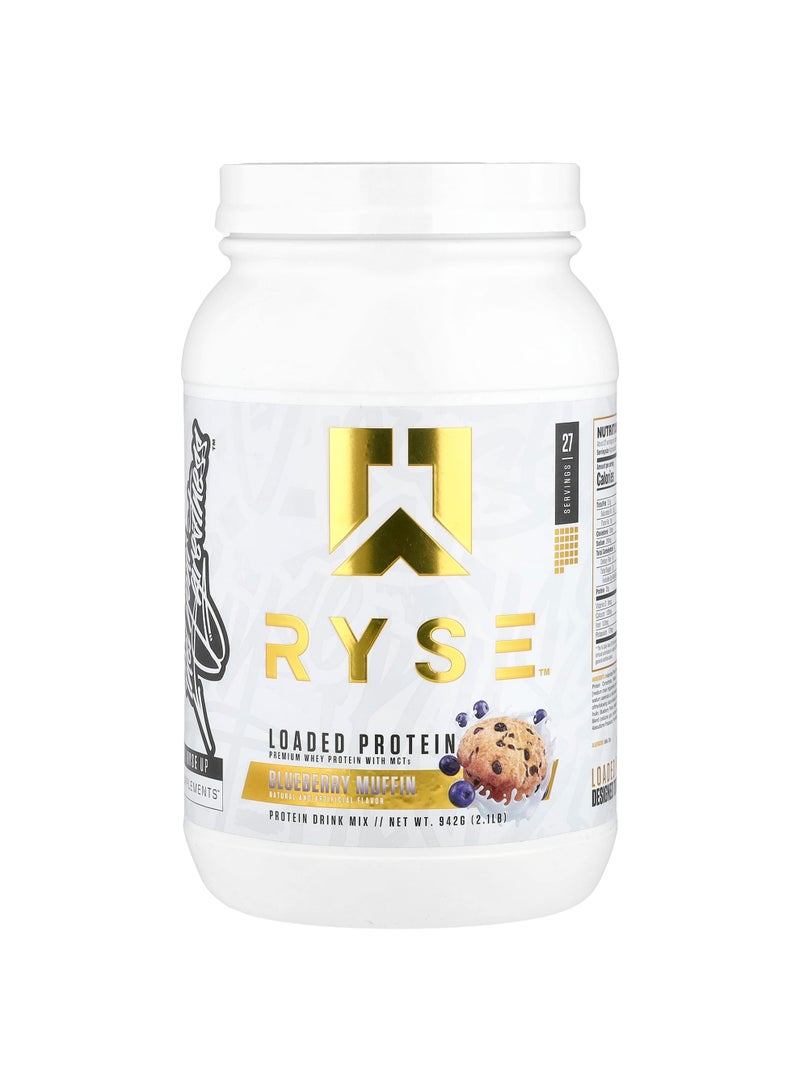 Loaded Protein, Premium Whey Protein with MCTs, Blueberry Muffin , 2.1 lb (942 g)