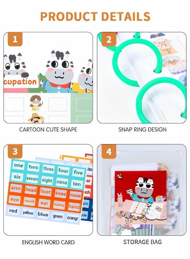 GROIC Quiet Book for Toddlers,Busy Toddler Preschool Learning Activities,Montessori Interactive Felt Toddlers,Educational Toy,Autism Sensory toy - Image 3