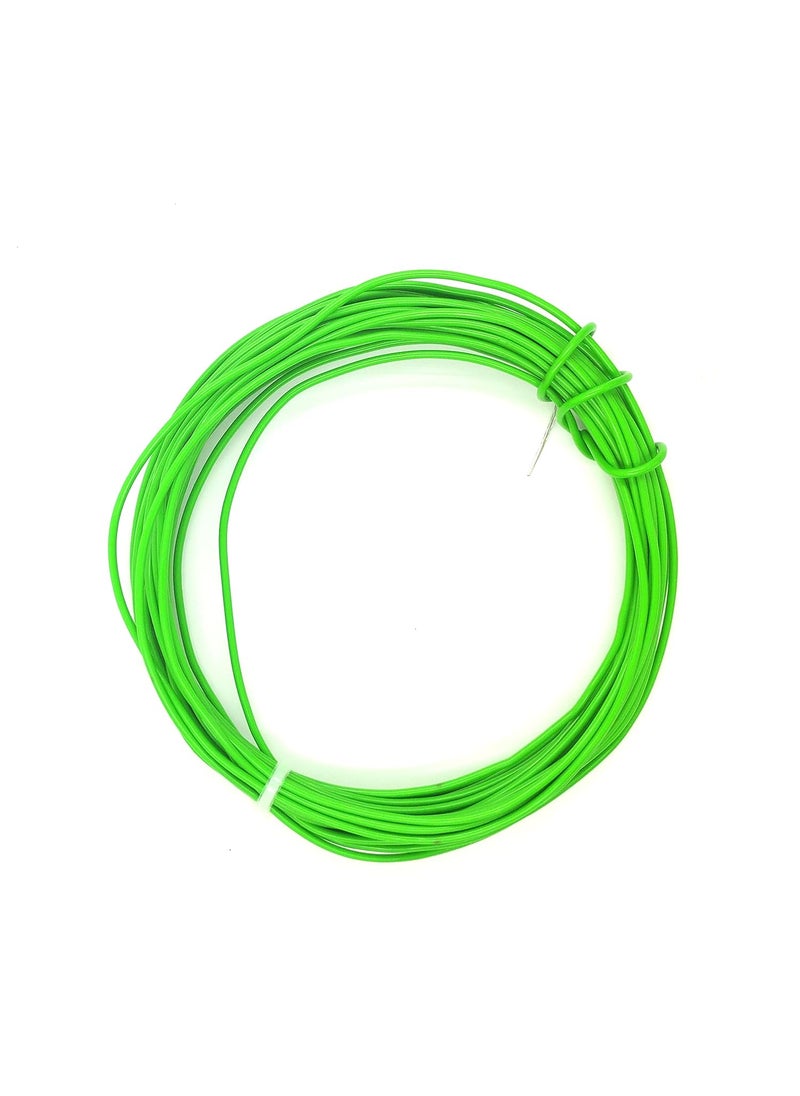 Invento INVENTO 10mtr 20 AWG 05 sqmm 15A Tinned Copper PVC Wire Flexible Green Cable 17mm Dia High Temperature for DIY  - Image 4