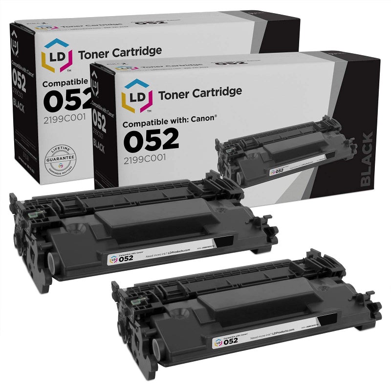 LD Products Compatible Toner Cartridge Replacement for Canon 052 2199C001 Black 2Pack for use with ImageCLASS LBP214dw LBP215dw MF424dw MF426dw and MF429dw