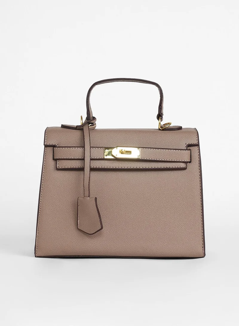 Haute Sauce Women's The Overlap Satchel Bag - Camel Brown