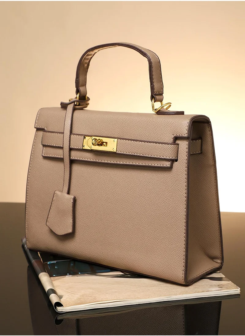 صوص هاوت Women's The Overlap Satchel Bag - Camel Brown