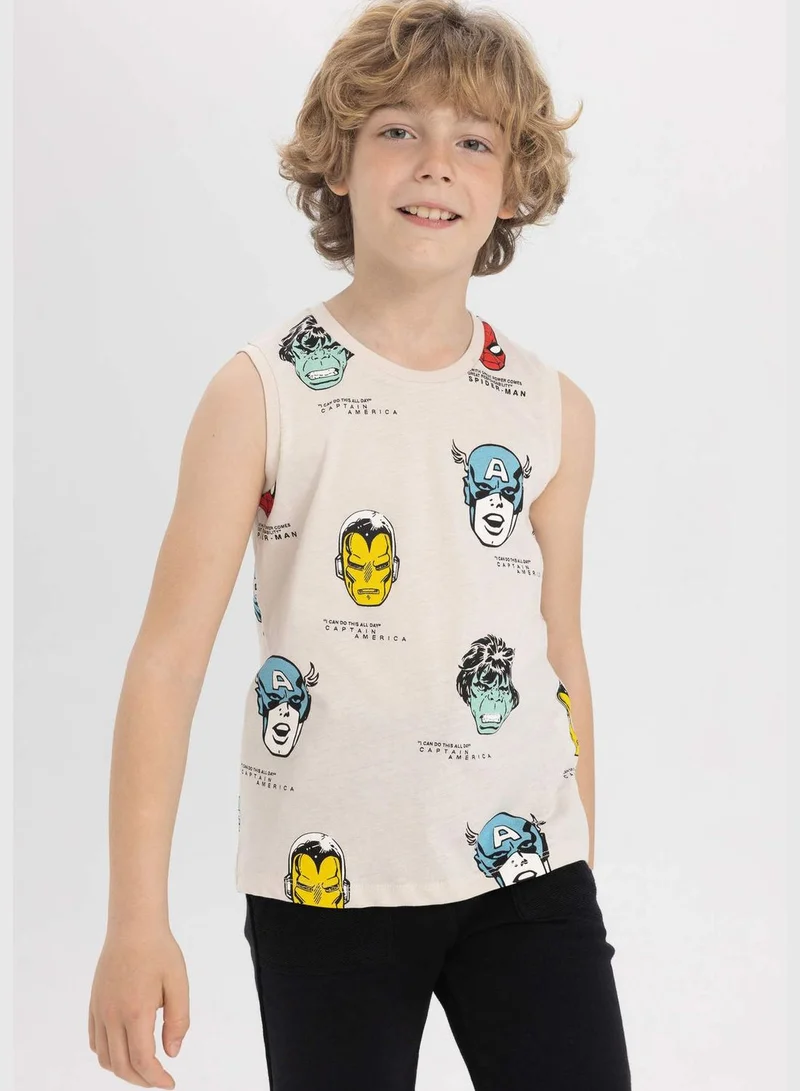 ديفاكتو Boy Marvel Licenced Regular Fit Crew Neck Sleeveless Vest