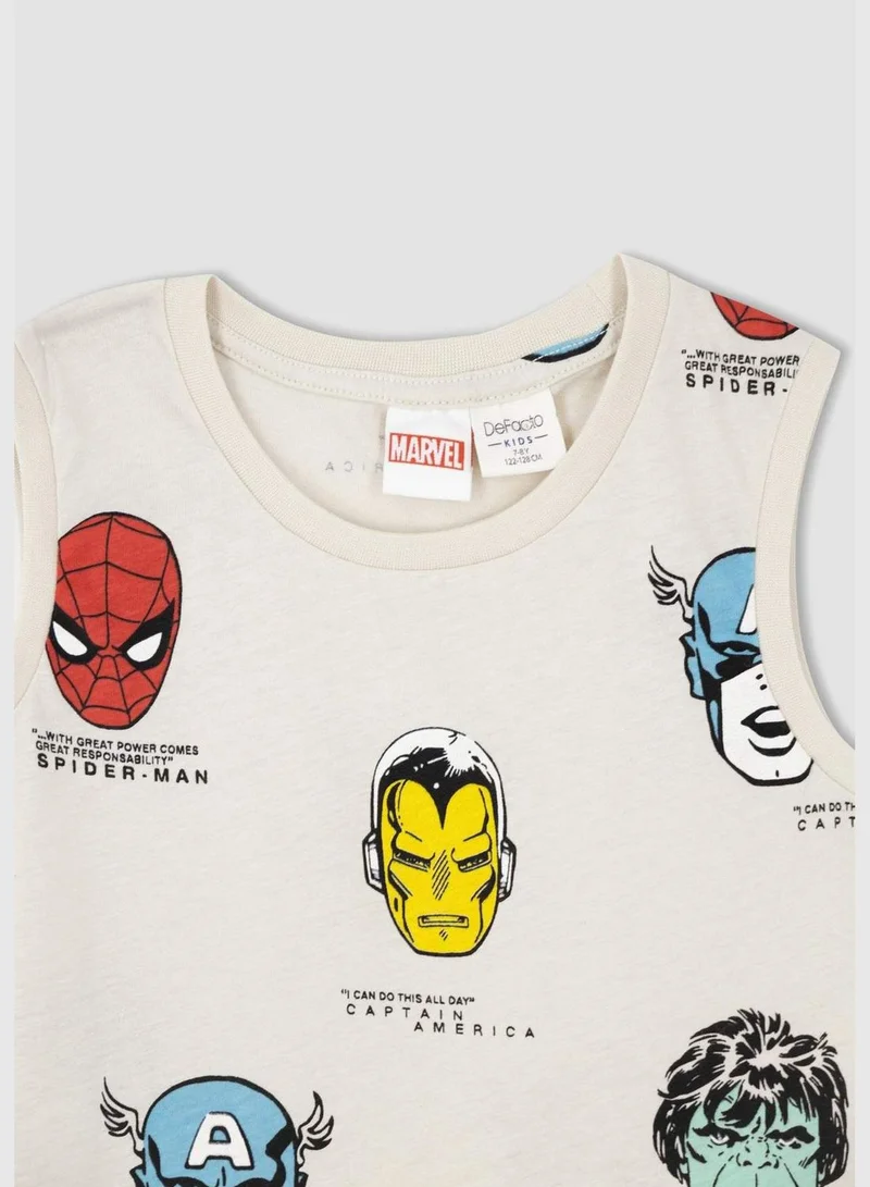 DeFacto  Boy Marvel Licenced Regular Fit Crew Neck Sleeveless Vest for Men | Best Price UAE