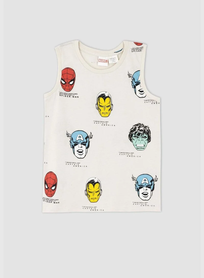 DeFacto  Boy Marvel Licenced Regular Fit Crew Neck Sleeveless Vest for Men | Best Price UAE
