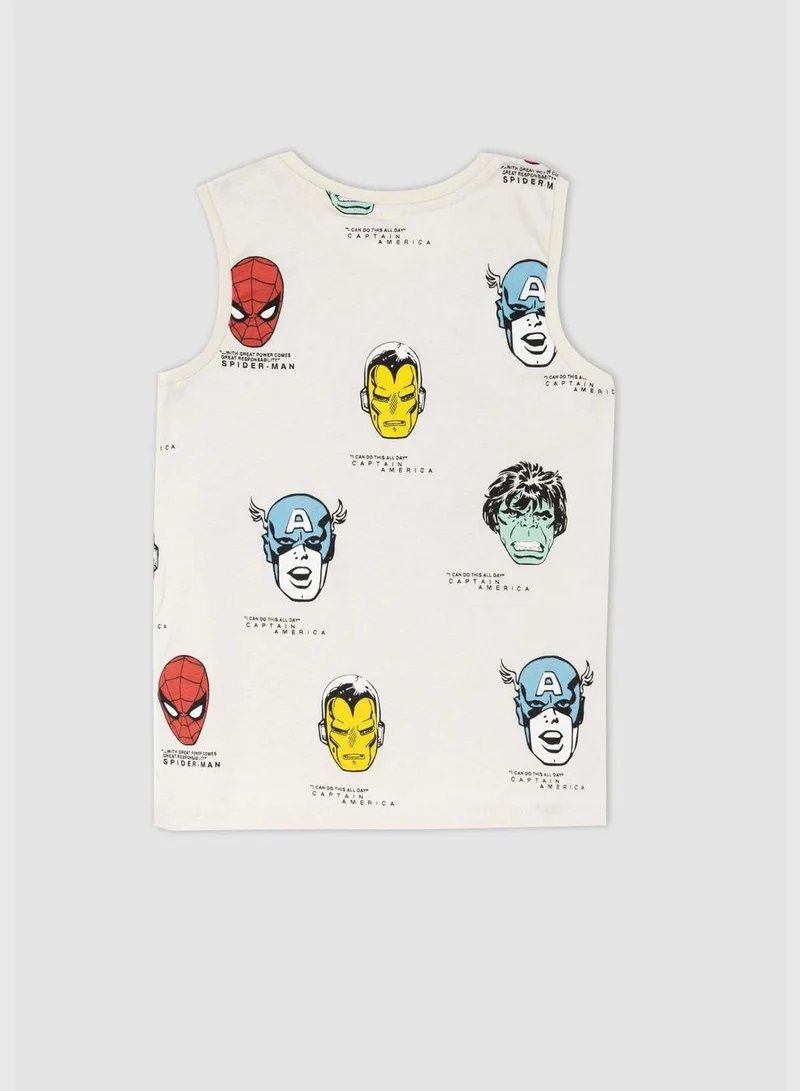 DeFacto  Boy Marvel Licenced Regular Fit Crew Neck Sleeveless Vest for Men | Best Price UAE
