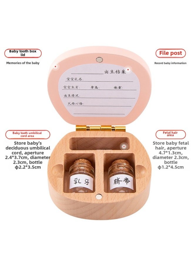 Generic Mini Children's Teeth Box Baby's Fetal Hair Collection Box Gift Souvenir Wooden Teeth Storage Box For Boys And Girls-Color:Spaceship Wisdom Teeth Storage Box  - Image 5