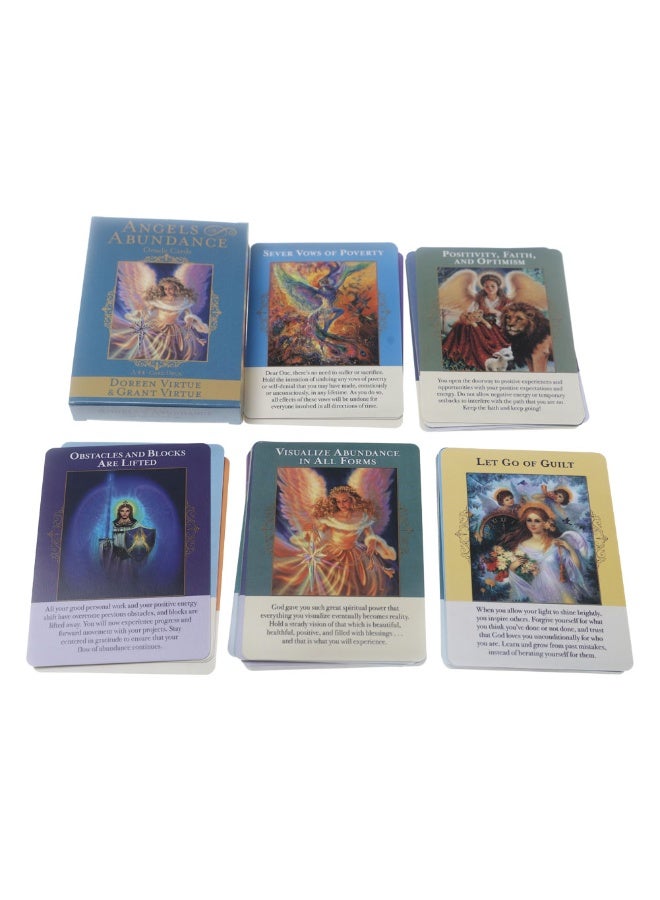 NIBEMINENT Tarot cards, Angel Wealth God cards, divination cards and PDF guidebook. The divination card set contains 44 cards per box and is suitable for entertainment gatherings and tabletop games. - Image 4