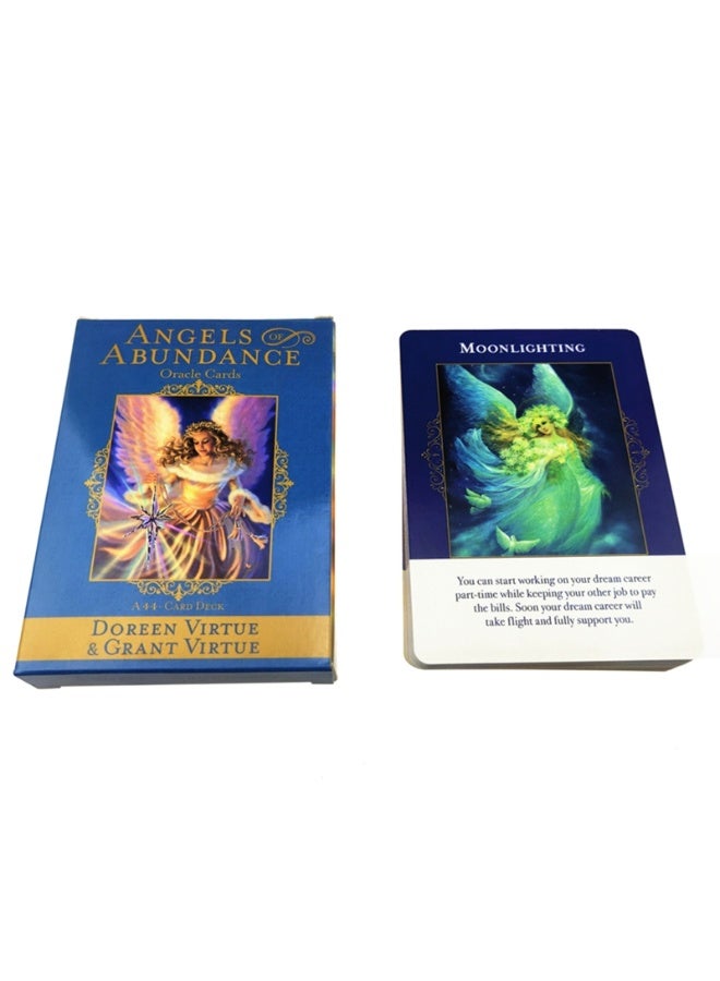 NIBEMINENT Tarot cards, Angel Wealth God cards, divination cards and PDF guidebook. The divination card set contains 44 cards per box and is suitable for entertainment gatherings and tabletop games. - Image 2