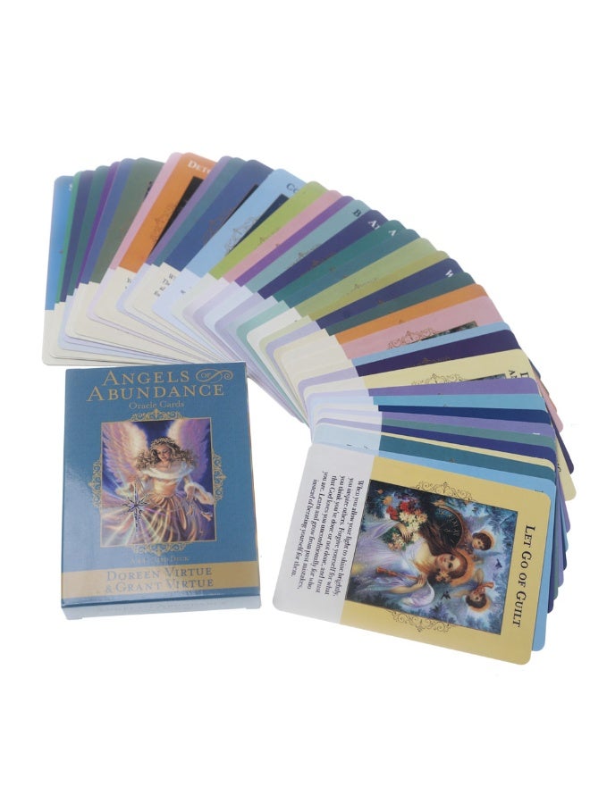 NIBEMINENT Tarot cards, Angel Wealth God cards, divination cards and PDF guidebook. The divination card set contains 44 cards per box and is suitable for entertainment gatherings and tabletop games. - Image 3