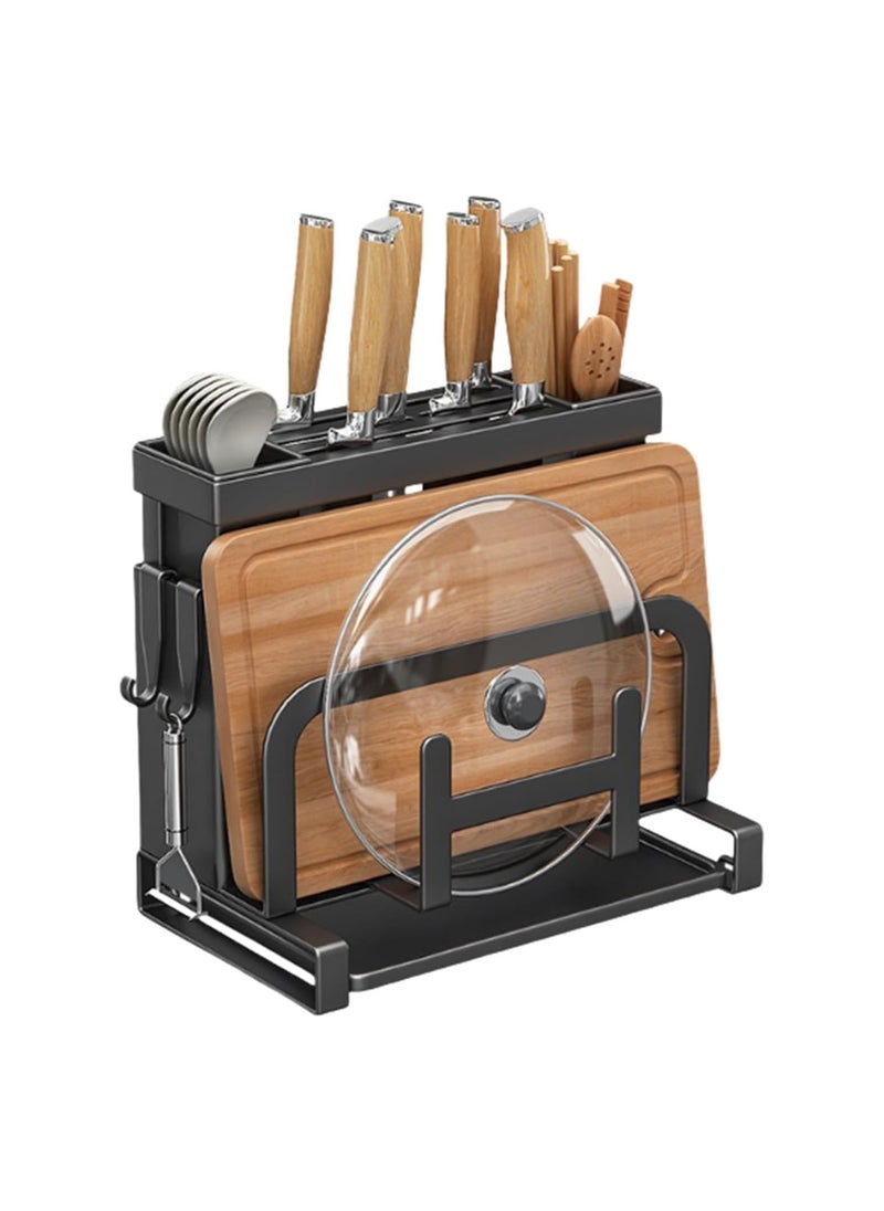 General Kitchen knife holder, multi-function knife holder, universal knife holder, with scissor slot, all-in-one organizer, suitable for kitchen, dining room  - Image 1